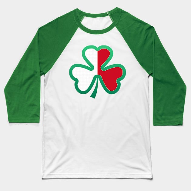 Maltese Flag for st patricks day, Irish Shamrock Baseball T-Shirt by Myteeshirts